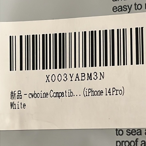 NIP NWT Case Mobile Case IPhone 14 Pro Rhibestone/white - Picture 4 of 5